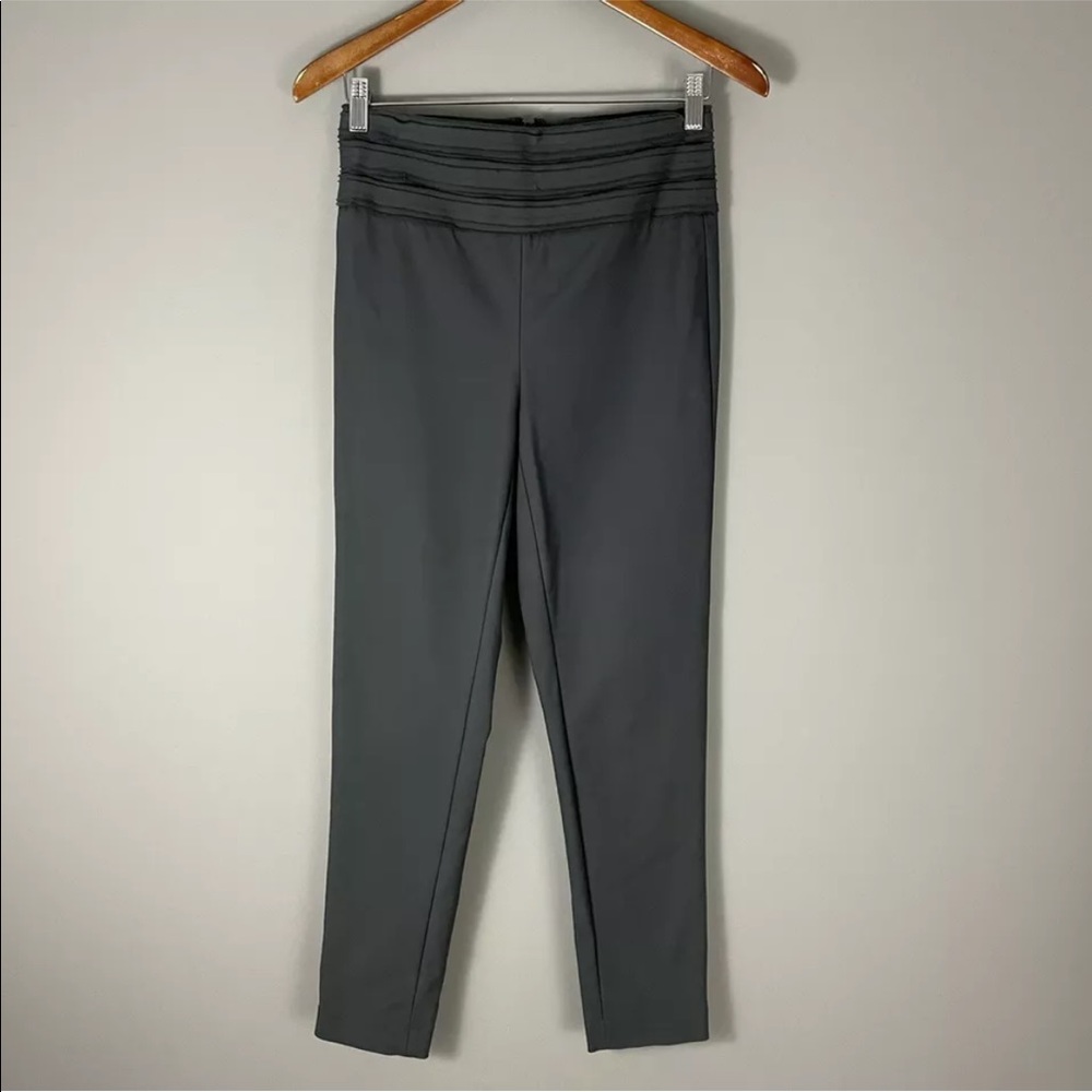 Robert Rodriguez Womens Slim Trousers Pants Size 2 Dark Gray Pleats at Waist